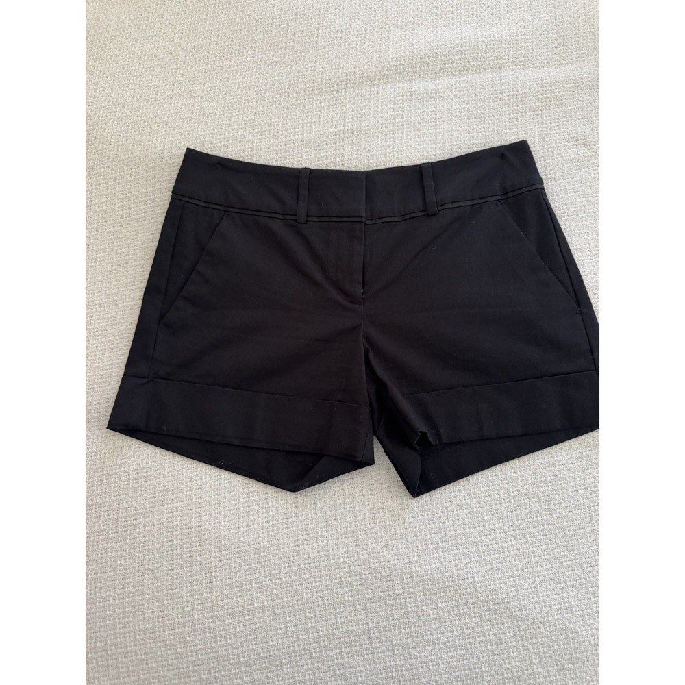 New York and Company 7th Avenue Design Studio Cuffed Black Shorts Size 2